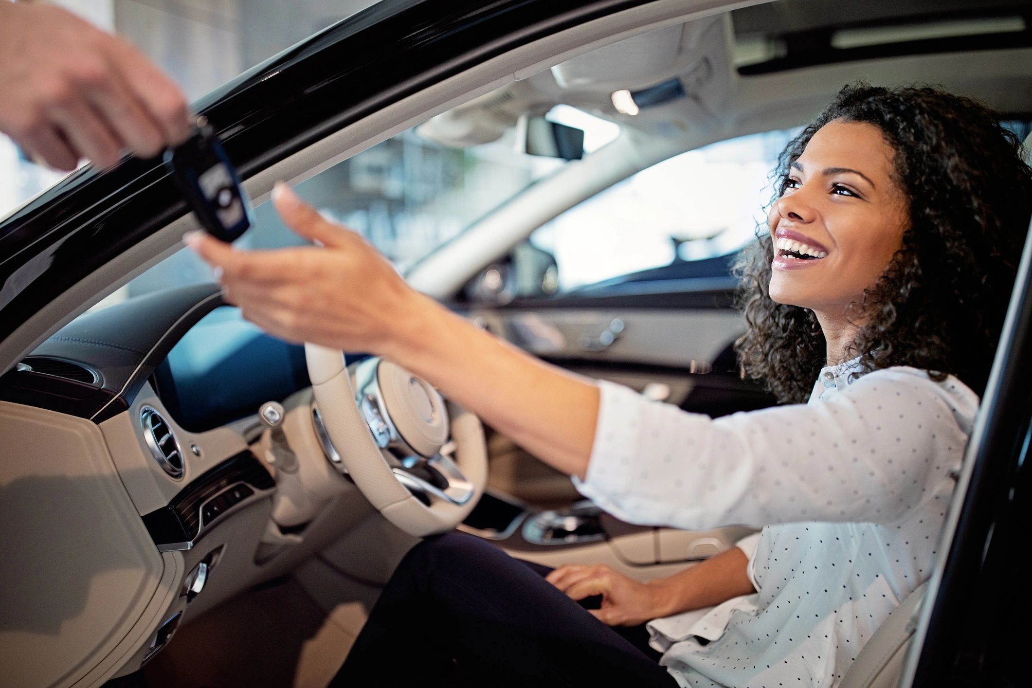 happy car owner