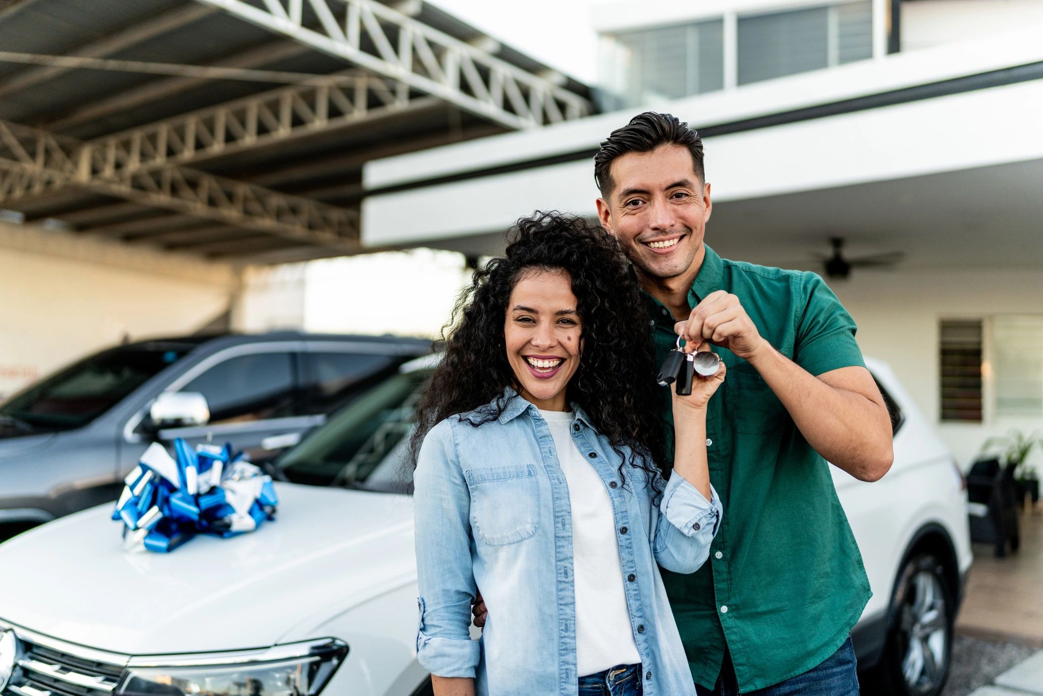 happy car owner